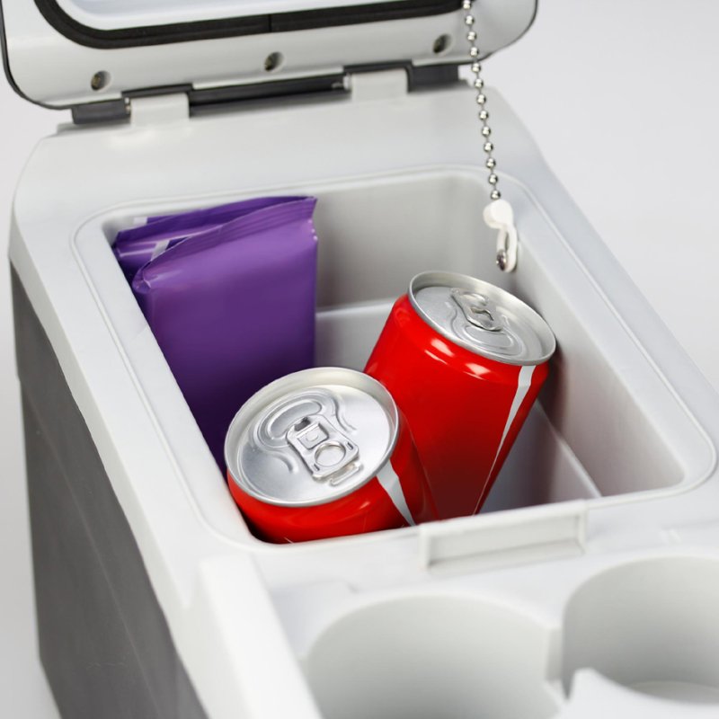 AEG koelbox 16 liter thermoelektrisch donkergrau met 12V aansluiting